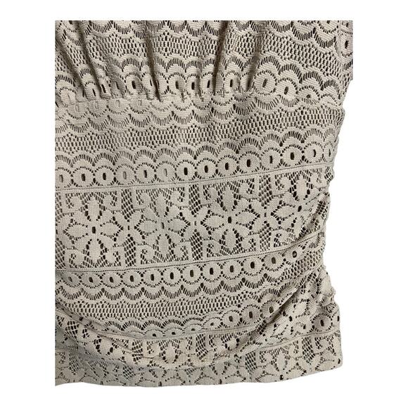 Bongo Beige Top Shirt Blouse L Large Fairy Cottage Boho Lined - Picture 4 of 6